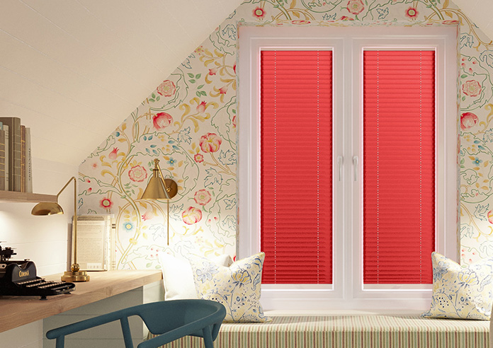 Solaris, Cardinal - Stick Fit Pleated Blind - Image 6